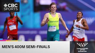 Men's 400m semi-finals featuring Christopher Morales Williams on Day 7 of the Commonwealth Games