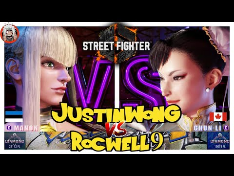 SF6 ROCWELL9 (MANON) VS JUSTIN WONG (CHUN LI) - STREET FIGHTER 6 -