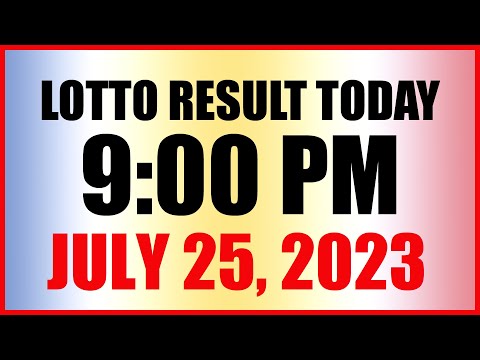 Lotto Result Today 9pm Draw July 25, 2023 Swertres Ez2 Pcso