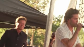 Donny Osmond and son Chris save the day during &quot;Draper Days&quot; concert