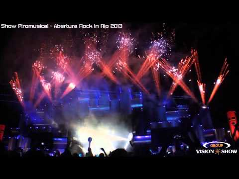 Show Piromusical Abertura Rock in Rio - Vision Show Group