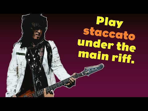 How to play like Nikki Sixx  - Bass Habits Ep. 2