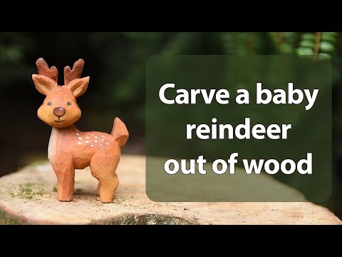 Whittled Deer tutorial thumbnail