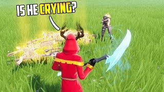 I became FRIENDS with the ENEMY... (he CRIED) in FORTNITE