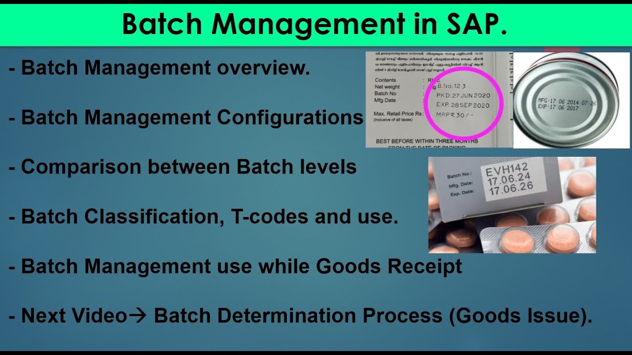 22.01) Batch Management  #sapmm #sapmaterialmanagement #sapmmtraining
