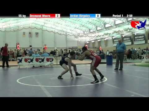 Desmond Moore vs. Jordan Kingsley at 2013 ASICS University Nationals - FS