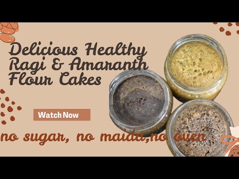 🧁Ragi / Amaranth Flour Healthy Chocolate Jar Cake | No Refined Sugar | No Oven | Quick & Easy Snack