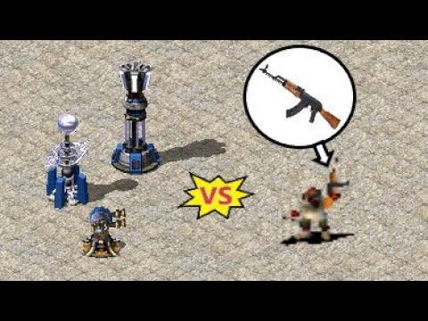 AKM Boris vs Base Defenses - Red Alert 2