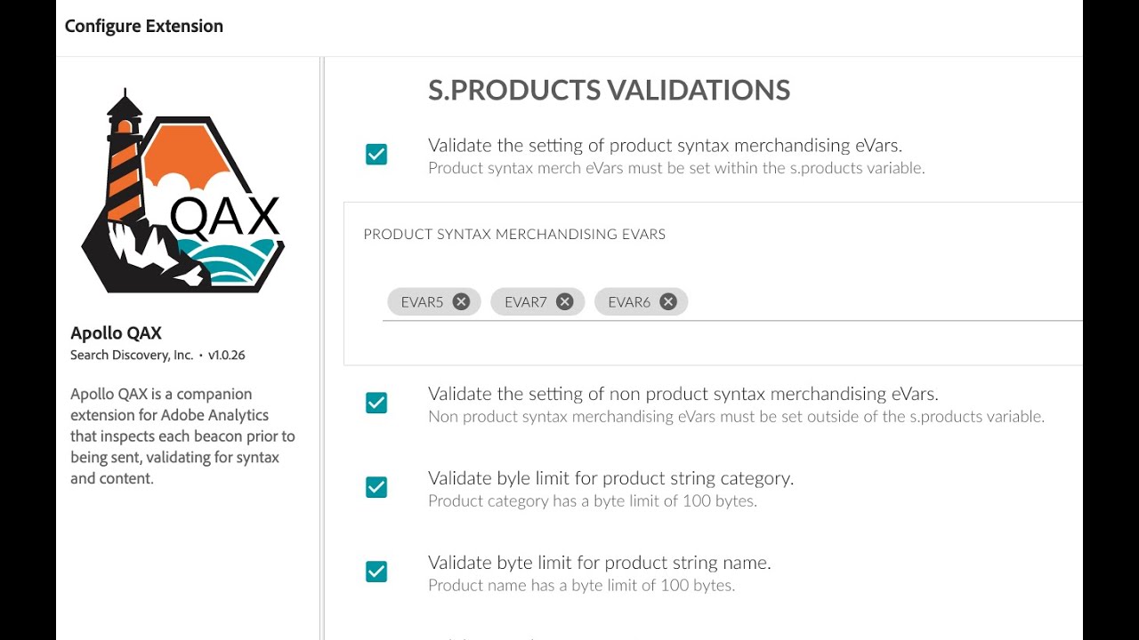 Apollo - QA Analytics Beacon Validation