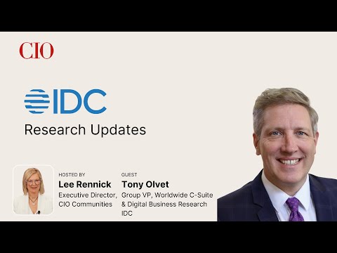 Research Updates from IDC with Tony Olvet, Group VP ... - YouTube