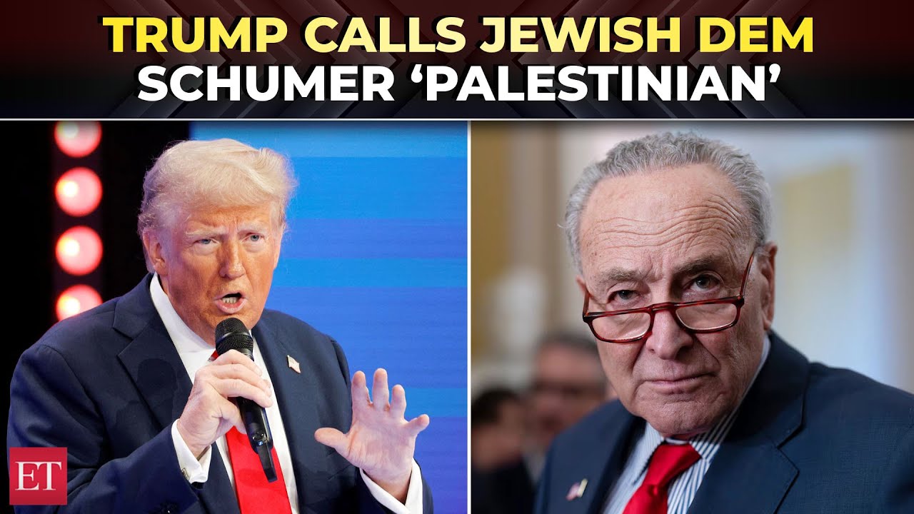 'Chuck Schumer is a Palestinian': Trump targets Dems with war jibes over tax cuts