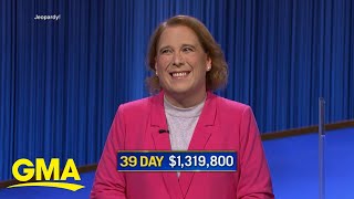 Amy Schneider has 2nd-longest winning streak in  'Jeopardy!' history l GMA