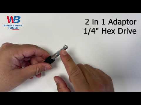 2 in 1 Adaptor 1/4" Hex Drive | WB Precision Tools