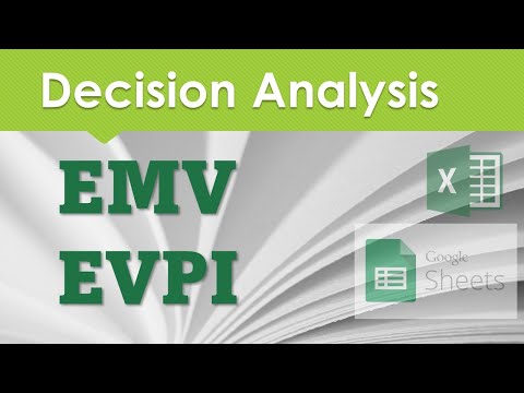Decision Analysis - Expected Values - EMV and EVPI in Excel