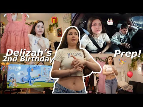 prepare + shop w/ me for my daughters 2nd birthday 🎂 