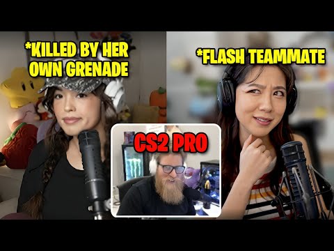 Valkyrae & Fuslie after Coaching Session with Fl0m(CS2 Pro)