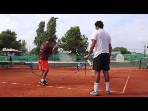 Forehand drills with Youssef