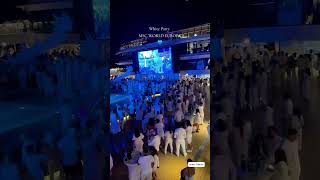 All I want is you Msc World Europa 💙 White Party with msc friend franchini stark  #mscworldeuropa