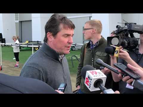 Will Muschamp at USC Pro Day