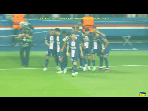 PSG / Juventus 06.09.2022 : 2-1 (C1 J1) 5/6 : Juste après les buts du PSG