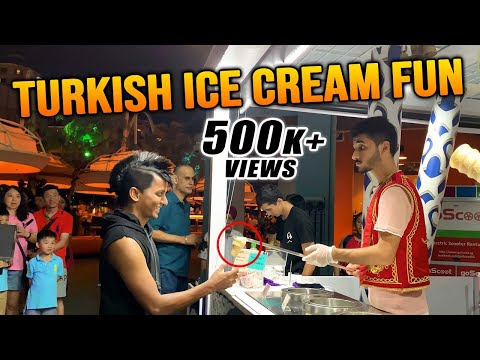 TURKISH ICE CREAM FUN🍦 ICE CREAM කන්න ගිහින් RaMoDට උන වැඩක් | FUNNY