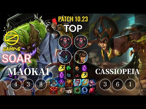 OZ SoaR Maokai vs Cassiopeia Top - KR Patch 10.23