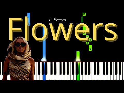 Flowers Miley Cyrus  Easy Piano Tutorial