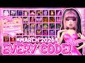 NEW CODES ALL WORKING CODES IN DRESS TO IMPRESS MARCH 2026 Roblox