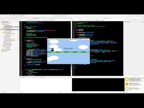 Swift iPhone Game Programming Tutorial - 13 - Collision Detection
