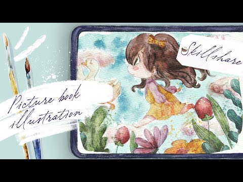 Watercolor Picture Book Illustration in Procreate - Creating Cute Character - Skillshare class