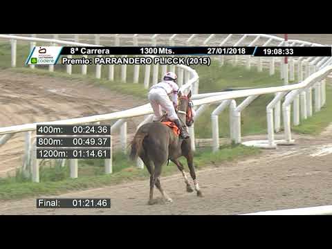 27/01/2018 – Hipodromo Las Piedras – Carr 8 – PARRANDERO PLICCK (2015)