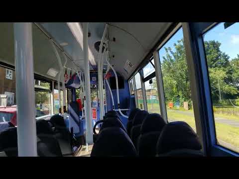 *EMPTY BUS & MY FAVOURITE ORBIT* Onboard East Gateshead Orbit 51 - Go North East 5448 - NK66 EVJ