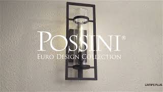 1_Watch A Video About the Possini Euro Castello Sand Black Marine Grade Outdoor Wall Light