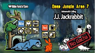 Deep Jungle Area 7 | Hidden Forest of Gapra | The Battle Cats | JJ.Jackrabbit | No Gacha