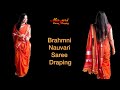 Brahmni Nauvari Style Saree Draping 10 Yards Saree Draping Maharashtrian Style Saree Draping