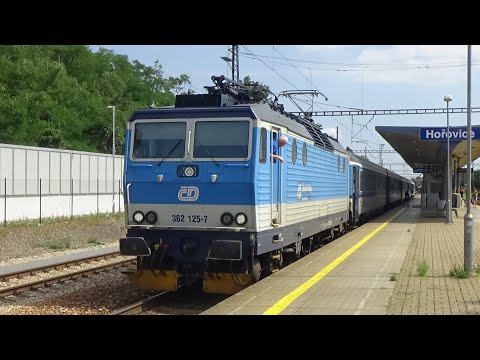 Rychlíkem R 775 Berounka z Prahy do Hořovic 19.7.2024