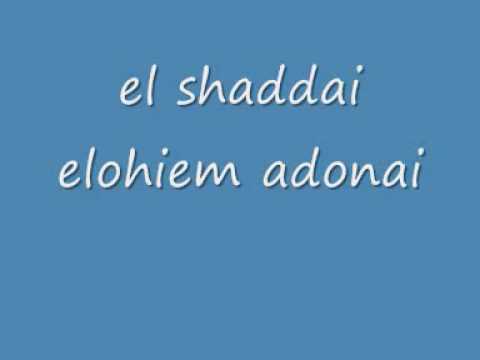 el shaddai elohim adonai