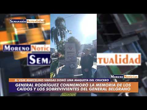 General Rodríguez conmemoró la memoria de los caídos y los sobrevivientes del General Belgrano