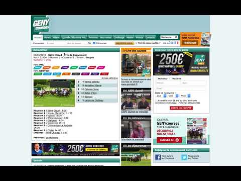 Comment s'inscrire sur geny courses