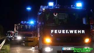 preview picture of video '[E] - [LKW-BRAND A8 HÖHE WEILHEIM] - Führerhaus brannte aus - FEUERWEHR BEI BRANDBEKÄMPFUNG'