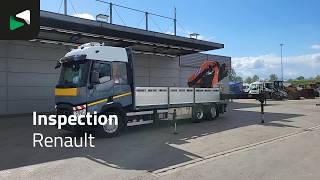 Cami&atilde;o de caixa aberta Renault T 460 6X2 EFFER 395/5S + JIB 4S Crane Kran Full Air Suspension R | Imagem 4 - Autoline