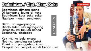 Download lagu BADMINTON - COVER / Cipt Mang Koko mp3 Download lagu BADMINTON - COVER / Cipt Mang Koko mp3