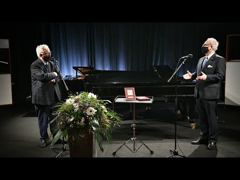 12.01.2021. Valsts prezidents Egils Levits sveic Raimondu Paulu 85 gadu jubilejā