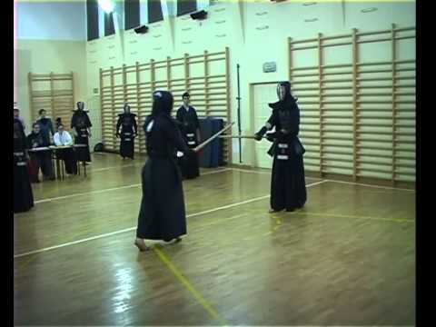 Warsaw Kendo  League 2011 - October - Pakoca (aka) vs. Wierzbowski (shiro)