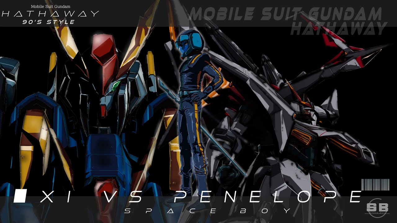 『Hathaway 90's style』　衝突　-クスィーガンダムvsペーネロペー-