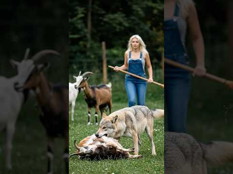 Series #169 Not Today, Wolf! #wildanimals #shorts #wildlife #animalattakc #goat #wolf