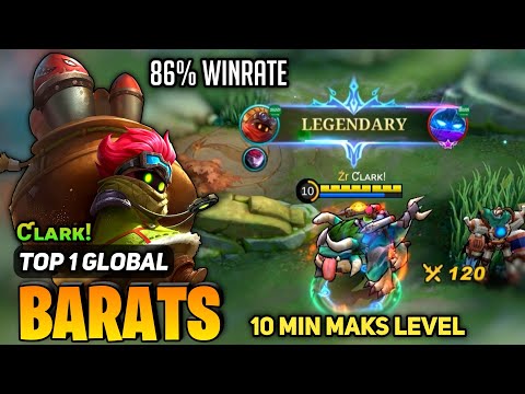 NEW KING! Barats Tank Hyper Gameplay [ Top Global Barats Best Build ] Ƈʟᴀʀᴋ! - Mobile Legends