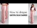 SAREE HACKS How To Drape Satin Silk Saree How To Wear Saree For Beginners Tia Bhuva