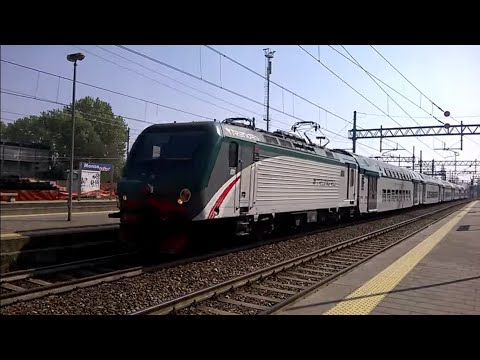 E464 494 Trenord+6 2 piani Trenord e XMPR - Monza - 15/04/2015