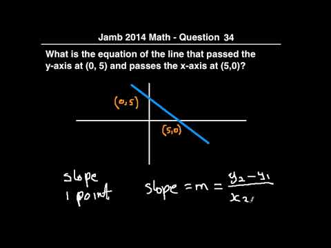 Q34 - JAMB Mathematics 2014 Past Questions and Solutions